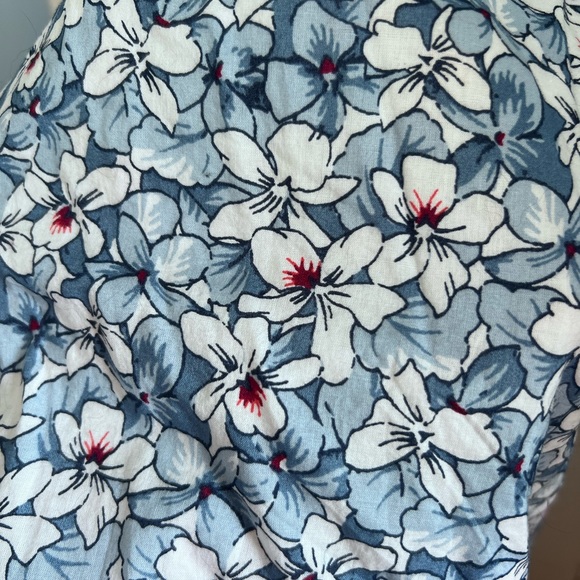 NWT Gap floral dress button front drawstring with pockets - Picture 7 of 11